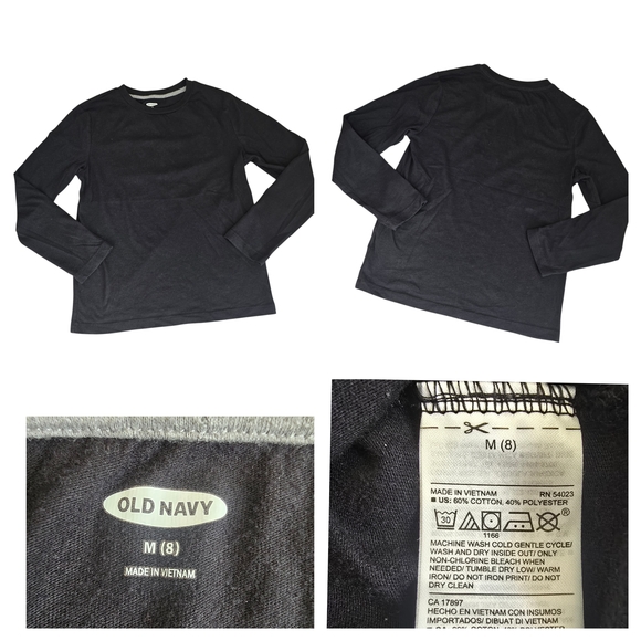 Old Navy Boys Long Sleeve Shirts Tees Size Medium 8 Bundle 5 Pieces - Picture 4 of 6